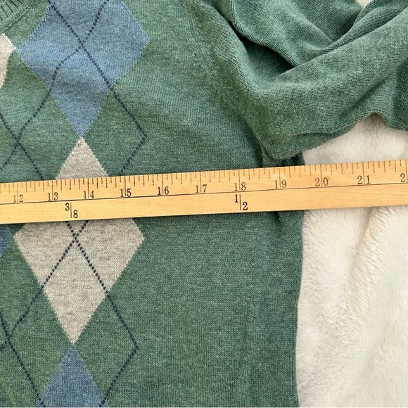 Sonoma Green Argyle Cardigan - Picture 4 of 7